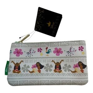 Disney Moana Loungefly Zip Coin Purse Wallet Pouch NWT Floral Princess Pouch